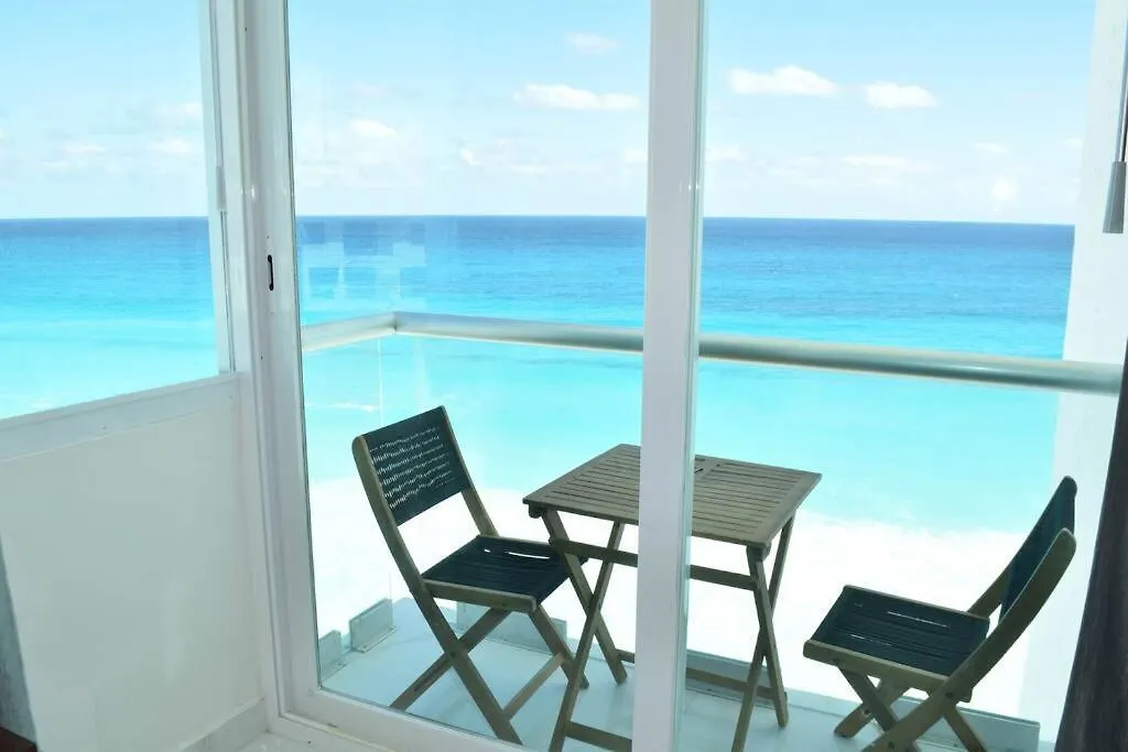 Hermoso Estudio Frente Al Mar, Balcon, Gym 3504 Cancun