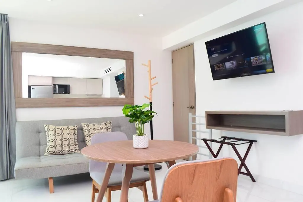Hermoso Estudio Frente Al Mar, Balcon, Gym 3504 Cancun Apartment