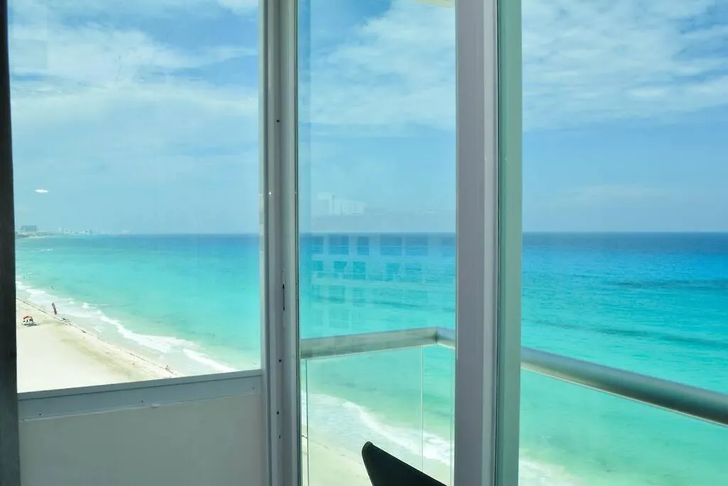 Apartment Hermoso Estudio Frente Al Mar, Balcon, Gym 3504 Cancun