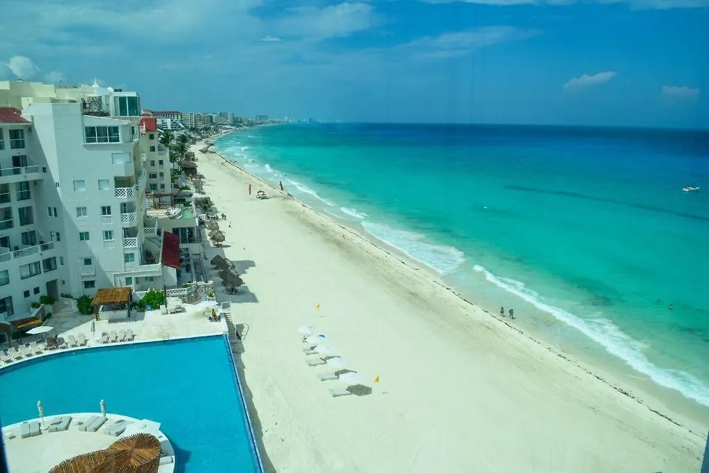 Hermoso Estudio Frente Al Mar, Balcon, Gym 3504 Cancun Mexico